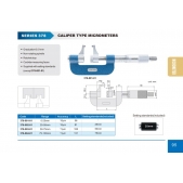 ACCUD 378-001-01 speciální mikrometr 0-25mm s měřicími čelistmi (0.01mm)