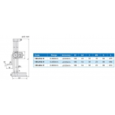 ACCUD 185-040-11 výškoměr s číselníkem 1000mm TWIN LINE ( 0.01mm )