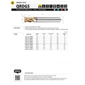 TK stopková fréza toroidní QRDGS0810, 8 x 16 mm