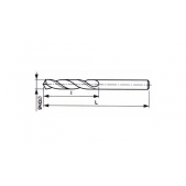 Vrták s válcovou stopkou, krátký HSSCo 2905 4,1 mm T1000