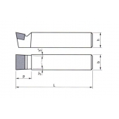 Soustružnický nůž ubírací nabírací 223718 40x40 mm S 45