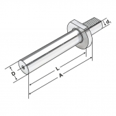Kontrolní trn VDI 20-40x150 DIN 69880 (ISO 10889)