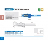 ACCUD 163-010-12 digitální posuvné měřítko pro měření sražení hrany 45° 0-10mm/0-0.39