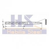 Výhrubník šroubovitý tříbřitý HSS, 221482, 34 mm H11