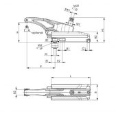 Silový upínač AMF 563656 - vel. 44, M18