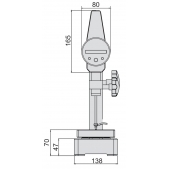 ACCUD HG50S vysoce přesný výškoměr 50mm s keramickým stojánkem ( 3µm )