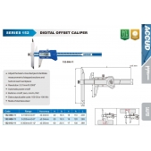 ACCUD 152-012-11 digitální posuvné měřítko s nastavitelným ramenem 0-300mm/0-12