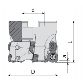 Fréza nástrčná vysokoposuvová AHFMC-WD06T3D-D052-A22-Z05-H