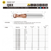 TK stopková fréza kopírovací QBX0156, 6 x 3, R0,75