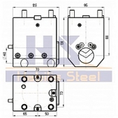 Pevný držák pro vyvrtávací nože, BMT65x40x100