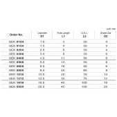 TK stopková fréza standardní SEK0406, 4x11mm