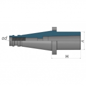 Redukční pouzdro pro frézy ISO50 (AD) krátké H80 MK4