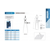 ACCUD 985-012-01 kružítko s pružinou 300mm ( 0-290mm )