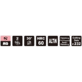 TK stopková fréza kopírovací SB0406, 4x8mm,R2