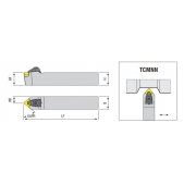 Soustružnický držák VBD TCMNN 2020 K 12