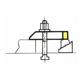 Vidlicová upínka zešikmená, 371600, AMF 70466 - DIN 6315 B  6,6x60mm