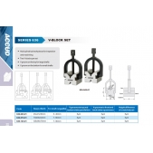 ACCUD 636-070-01 V-BLOCK - prizmatické podložky ocelové s třmenem 70x63x44mm ( 1 pár )