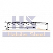 Vrták s kuželovou stopkou (F) - HSS, DIN 345 221140 35,00 mm