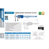 ACCUD 151-006-11 nastavitelné digitální posuvné měřítko pro měření roztečí 10-150mm ( 0.01mm/0.0005