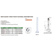 INSIZE 3228-100 tříbodový mikrometrický dutinoměr 70-100mm / 0,001mm