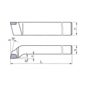 Soustružnický nůž ubírací rohový, pravý 223722 20x12 mm S 20