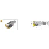 Stopková fréza kopírovací se závitem ( s upínkou ) AEMRC-RD10T3-D32-M16-L43-Z03-H