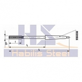 Výstružník strojní s řeznými břity SK - K10 6311 48 mm H7