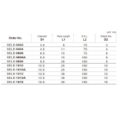 TK stopková fréza standardní s prodlouženou upínací částí SELB0404, 4x11mm