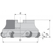 Fréza nástrčná čelní 43° AFM43-OF05T3-D125-B40-Z09