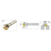 Stopková fréza pro srážení hran ACM22.5-TC16-D17x28-W16-L100-Z01