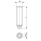 Kuličkový přítlačný šroub AMF 554216 - vel. 44/49mm, M24