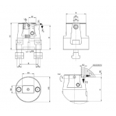 Boční upínač AMF 375501, M16x18