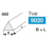 Brousící a obtahovací pilník trojúhelníkový BRUSIVO 430607 /66836 0615.0015/ - T9020 - 6x100 mm