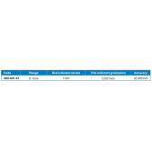 ACCUD 489-001-01 číselníkové měřidlo profilu povrchu 0-1mm ( 0.001mm )