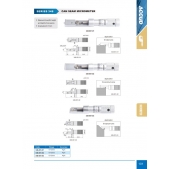 ACCUD 348-001-03 třmenový mikrometr na měření švů plechovek od sprejů 0-13mm (0.01mm)
