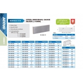 ACCUD 514-005-11 koncová měrka ocelová 125mm třída př. 1 ( s osvědčením o kontrole )