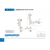 ACCUD 166-001-11 analogové měřítko pro měření ozubených kol ( M1-26 )