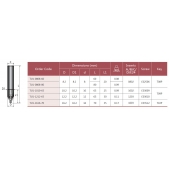 TU1-0808-80 těleso středícího vrtáku D8,2xL80 pro VBD