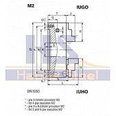 Samostředící univerzální sklíčidlo IUHO - se základními čelistmi ZC a tvrdými reverzními n 243827 200/4-1-M2, 204120