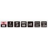 TK stopková fréza standardní MICRO, SEMV0044, 0,4x0,8 mm