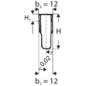 Volný drážkový kámen broušený pro středění 37 5375 - 10mm
