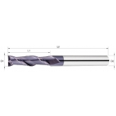 TK stopková fréza standardní s prodlouženou řeznou částí ELC0404, 4x25mm