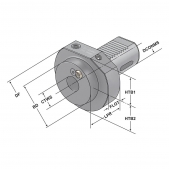 VDI adaptér MORSE pro vrtáky tvar F1-30xMK 1 DIN 69880 (ISO 10889) dle 309.07.01 - UPEC