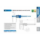 ACCUD 165-006-11 digitální posuvné měřítko pro kotoučové brzdy a třemeny 0-150mm/0-6