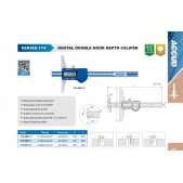 ACCUD 174-006-11 digitální hloubkoměr se dvěma nosy 150mm/6