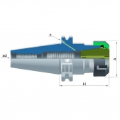 Kleštinový upínač SK50 ( AD/B ) krátký H80 ER25