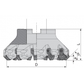 Fréza nástrčná 45° AFM45C-SN12Z-D125-B40-Z11