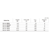 TK stopková fréza s prodlouženou upínací částí QELB0606A, 6 x 15 mm