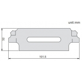 ACCUD 977-025-02 plochá měrka na svary 1/8