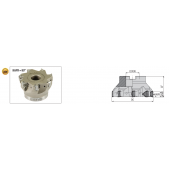 Fréza nástrčná čelní 90° AFM90-TNG10-D063-A22-Z09-H